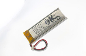 3.7V 651648 500mAh 晶频洁面仪聚合物锂电池