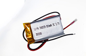 3.7V 542035 300mAh Tracker聚合物锂电池