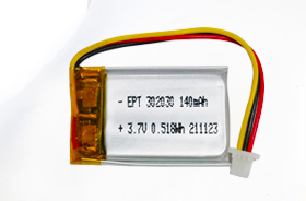 3.7V 302030 140mAh GPS聚合物锂电池