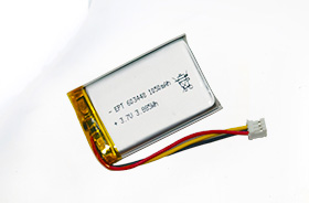 3.7V 603448 1080mAh GPS聚合物锂离子充电电池