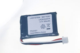 3.7V 302029 90mAh 超小型GPS聚合物锂电池
