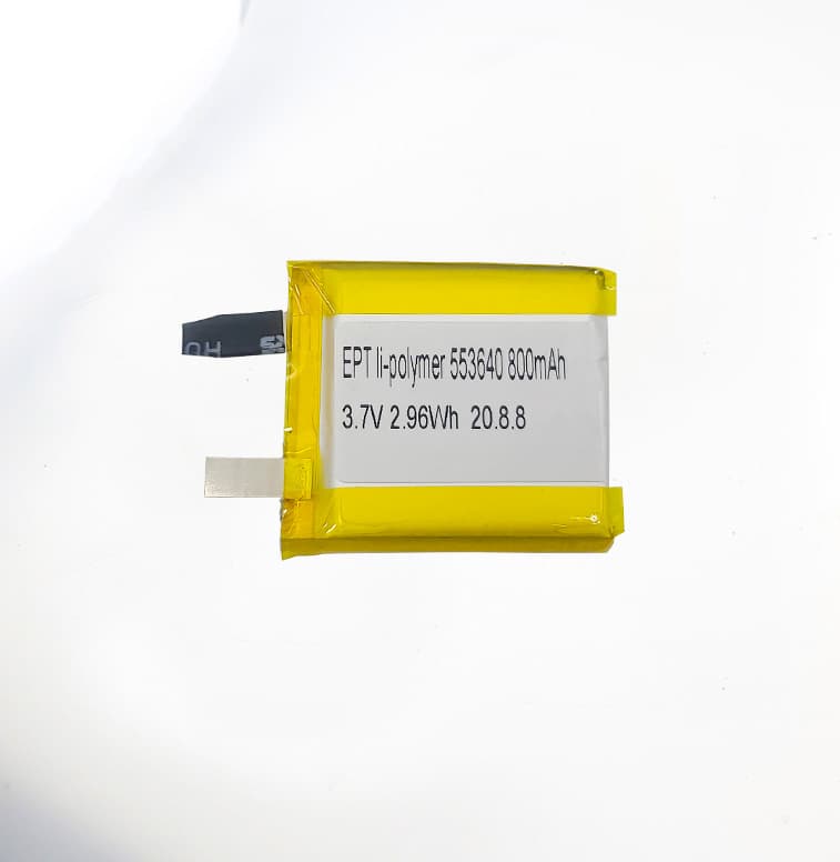 3.7V 553640 800mAh 低温可穿戴设备聚合物锂电池