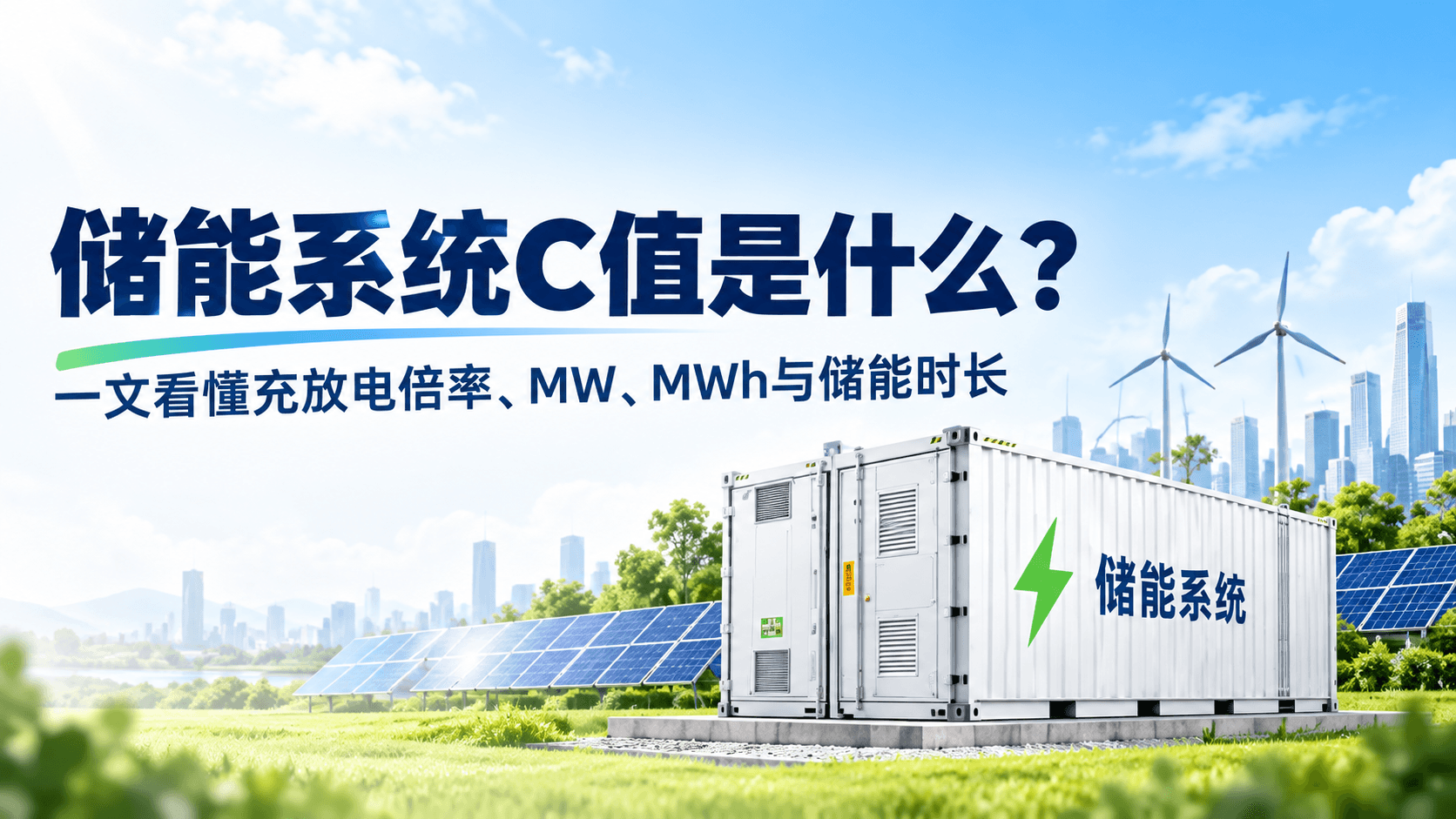 储能系统C值是什么？一文看懂充放电倍率、MW、MWh与储能时长