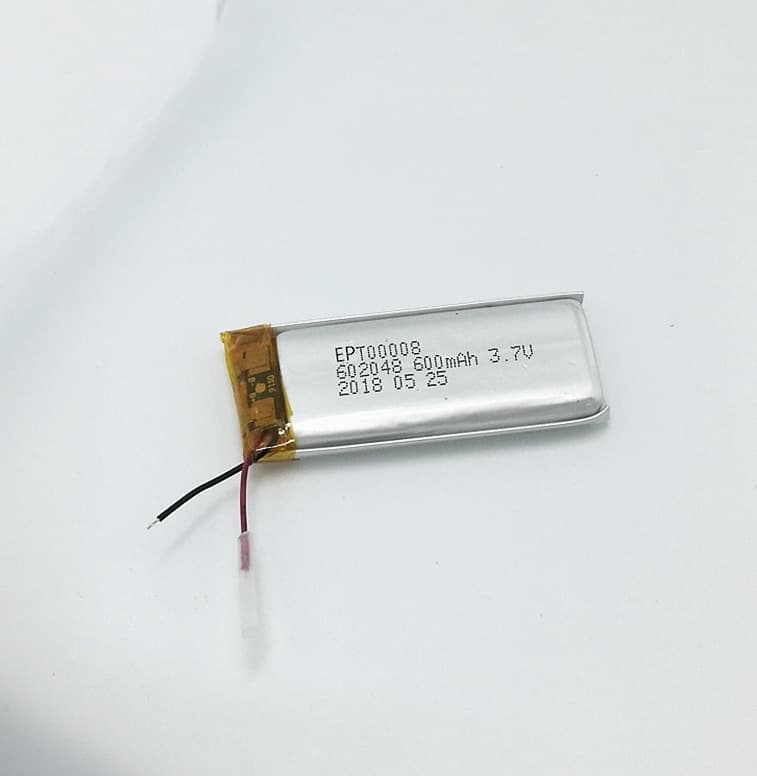 3.7V 600mAh蓝牙通讯消费数码类聚合物锂电池