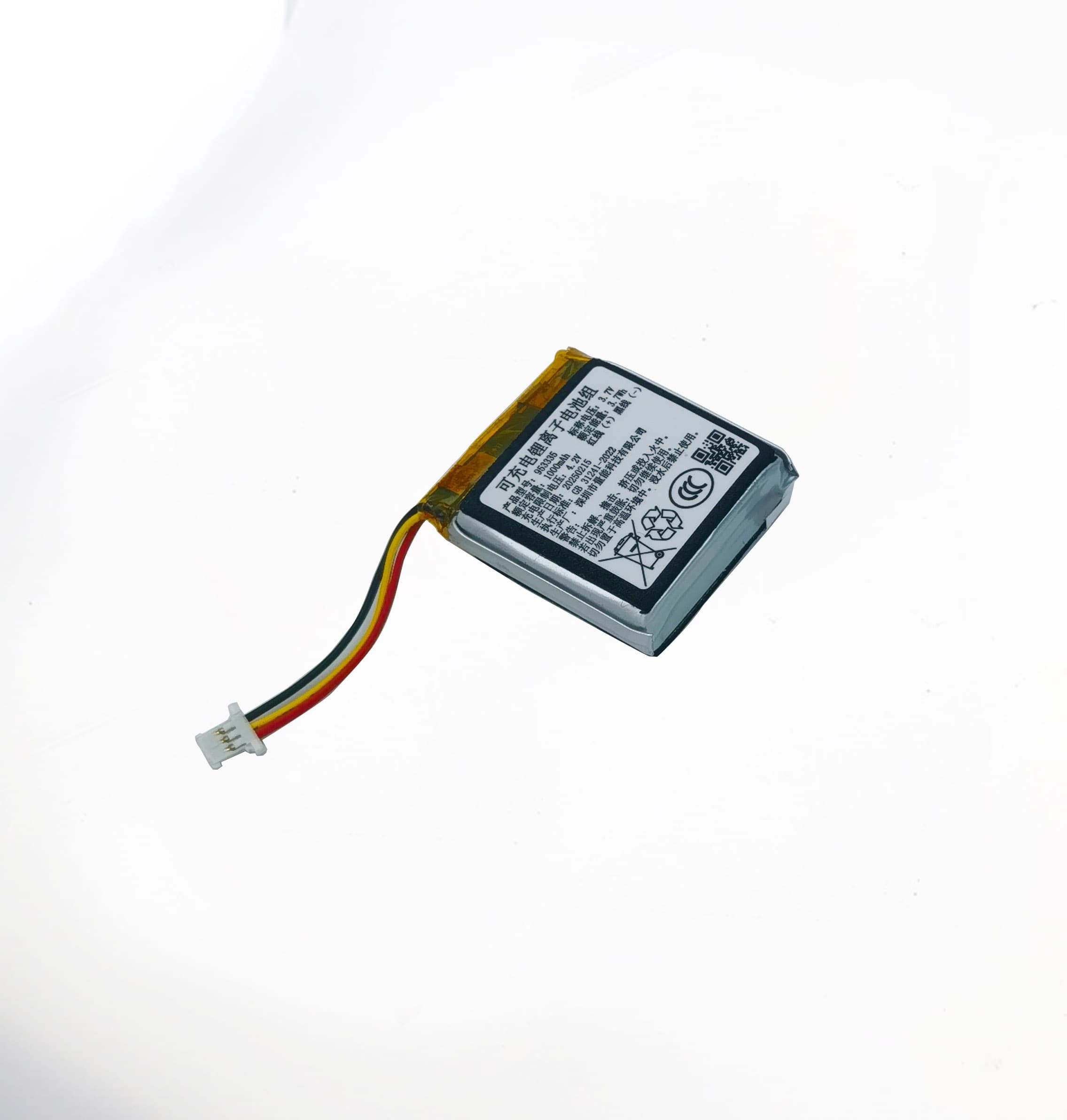 3.7V 953335 1000mAh 智能教育机器人电池