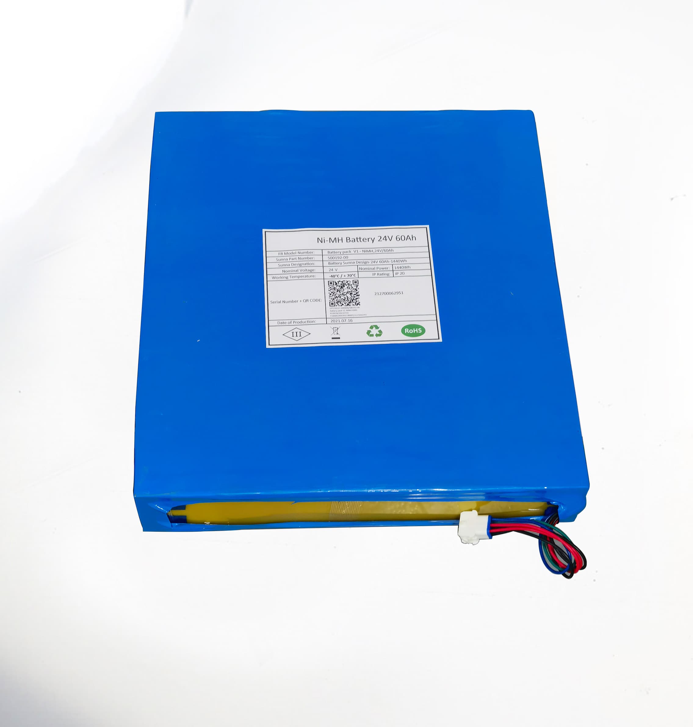 24V 60Ah F型家庭应急备用电源镍氢电池